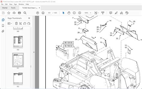 Case TV380 Parts Diagrams 